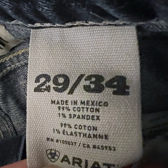 Ariat Men's M7 Rocker Straight Coltrane Stackable Straight Leg Jeans SZ 29x34 - Picture 6 of 10